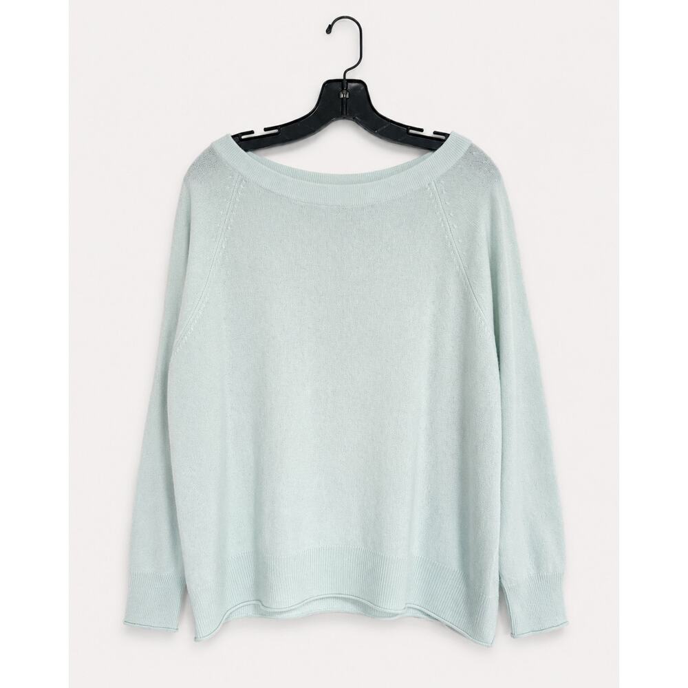 NakedCashmere AZALEA CASHMERE OFF THE SHOULDER SWEATER - JADITE M - Picture 5 of 9